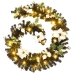 Guirnalda de Navidad con luces LED PVC negro 2,7 m