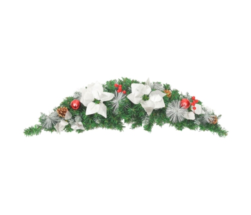 Arco de Navidad con luces LED verde 90 cm PVC