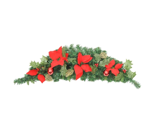 Arco de Navidad con luces LED verde 90 cm PVC