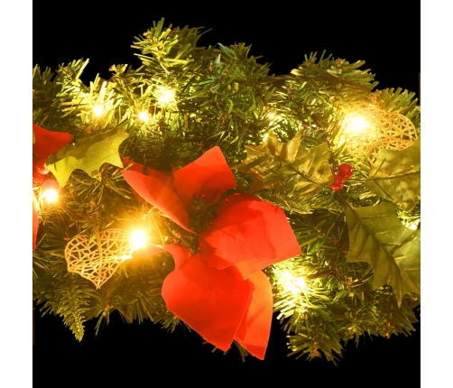 Arco de Navidad con luces LED verde 90 cm PVC