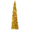 Árbol de Navidad artificial emergente PET dorado 150 cm