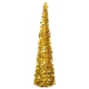 Árbol de Navidad artificial emergente PET dorado 180 cm