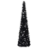 Árbol de Navidad artificial emergente PET negro 150 cm