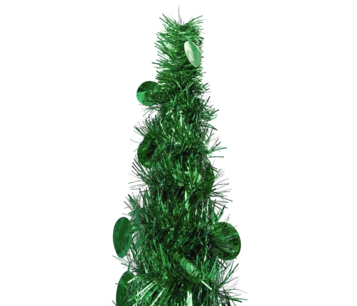 Árbol de Navidad artificial emergente PET verde 120 cm