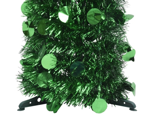 Árbol de Navidad artificial emergente PET verde 120 cm