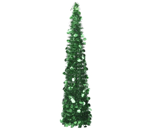 Árbol de Navidad artificial emergente PET verde 150 cm