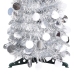 Árbol de Navidad artificial emergente PET plateado 150 cm