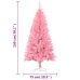 Árbol de Navidad artificial con soporte PVC rosa 150 cm