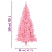 Árbol de Navidad artificial con soporte PVC rosa 180 cm