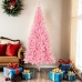 Árbol de Navidad artificial con soporte PVC rosa 180 cm