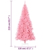 Árbol de Navidad artificial con soporte PVC rosa 210 cm