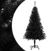 Árbol de Navidad artificial con soporte PVC negro 150 cm