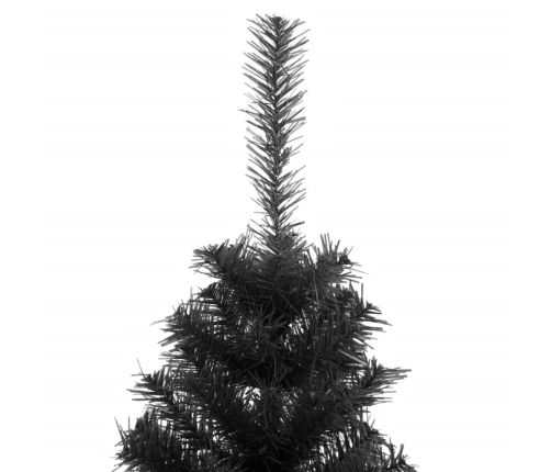 Árbol de Navidad artificial con soporte PVC negro 150 cm