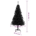 Árbol de Navidad artificial con soporte PVC negro 150 cm