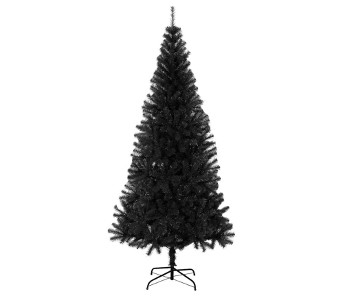 Árbol de Navidad artificial con soporte PVC negro 180 cm