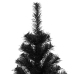 Árbol de Navidad artificial con soporte PVC negro 180 cm