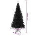 Árbol de Navidad artificial con soporte PVC negro 180 cm