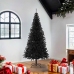 Árbol de Navidad artificial con soporte PVC negro 180 cm