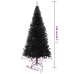 Árbol de Navidad artificial con soporte PVC negro 210 cm