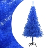 Árbol de Navidad artificial con soporte PVC azul 150 cm