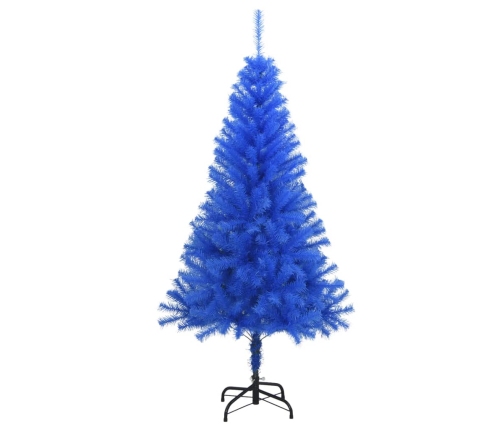 Árbol de Navidad artificial con soporte PVC azul 150 cm