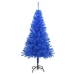 Árbol de Navidad artificial con soporte PVC azul 150 cm