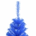 Árbol de Navidad artificial con soporte PVC azul 150 cm