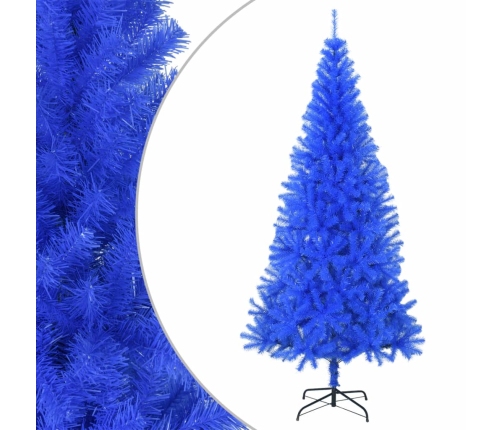 Árbol de Navidad artificial con soporte PVC azul 180 cm