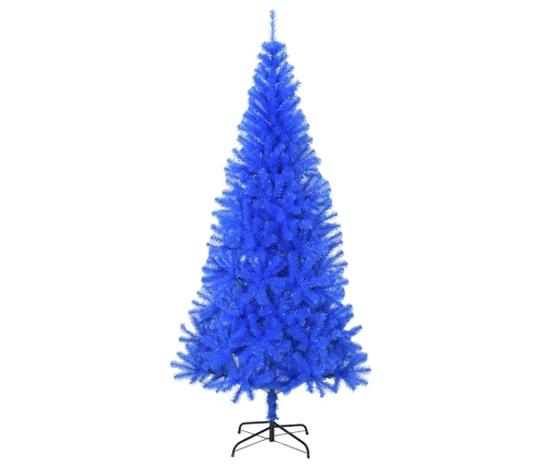 Árbol de Navidad artificial con soporte PVC azul 180 cm