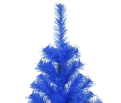 Árbol de Navidad artificial con soporte PVC azul 180 cm