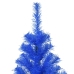 Árbol de Navidad artificial con soporte PVC azul 180 cm