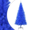 Árbol de Navidad artificial con soporte PVC azul 210 cm