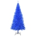 Árbol de Navidad artificial con soporte PVC azul 210 cm