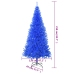 Árbol de Navidad artificial con soporte PVC azul 210 cm