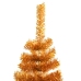 Árbol de Navidad artificial con soporte PET dorado 150 cm