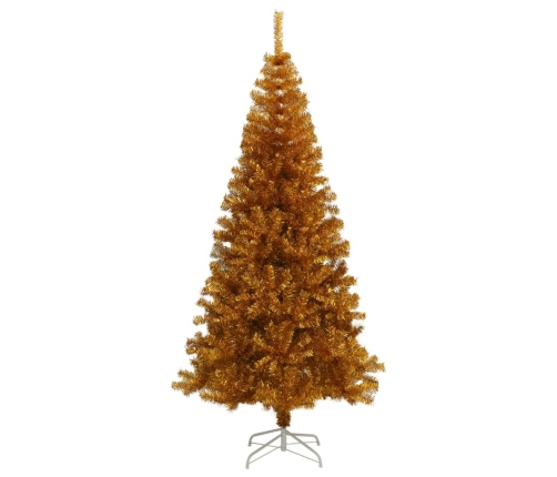 Árbol de Navidad artificial con soporte PET dorado 180 cm