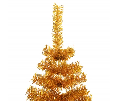 Árbol de Navidad artificial con soporte PET dorado 180 cm