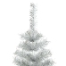 Árbol de Navidad artificial con soporte PET plateado 150 cm