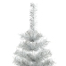 Árbol de Navidad artificial con soporte plateado PET 210 cm