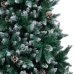 Árbol de Navidad artificial con piñas y nieve blanca 240 cm