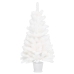 Árbol artificial de Navidad con hojas realistas blanco 90 cm