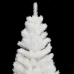 Árbol artificial de Navidad con hojas realistas blanco 90 cm