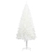 Árbol artificial de Navidad con hojas realistas blanco 120 cm