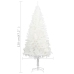 Árbol artificial de Navidad con hojas realistas blanco 120 cm