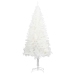 Árbol artificial de Navidad con hojas realistas blanco 150 cm