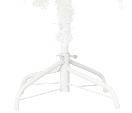 Árbol artificial de Navidad con hojas realistas blanco 150 cm