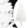 Árbol artificial de Navidad con hojas realistas blanco 180 cm