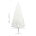 Árbol artificial de Navidad con hojas realistas blanco 180 cm