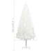 Árbol artificial de Navidad con hojas realistas blanco 240 cm