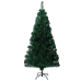 Árbol de Navidad artificial y soporte verde fibra óptica 120 cm